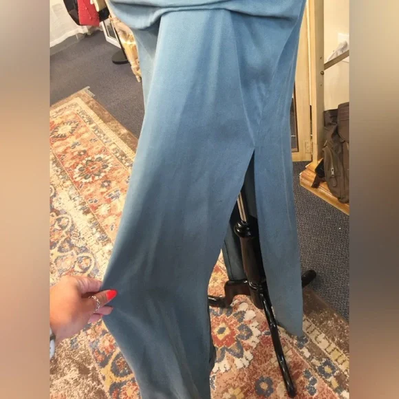 TBA Made in Spain blue/gray dress-UNIQUE!EXCELLENT CONDITION! Size 38=6/8 - Picture 4 of 15